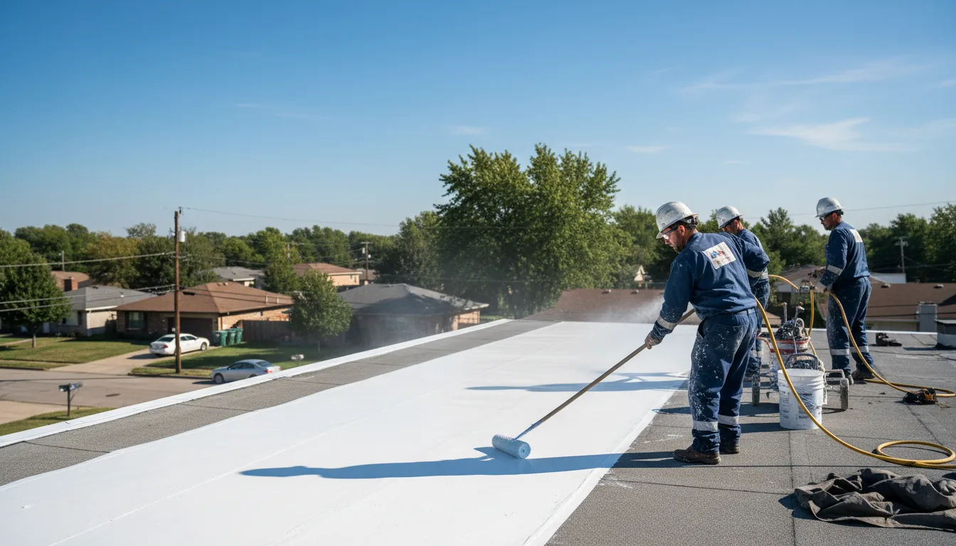 Commercial roof coating in Atlanta, IN near me